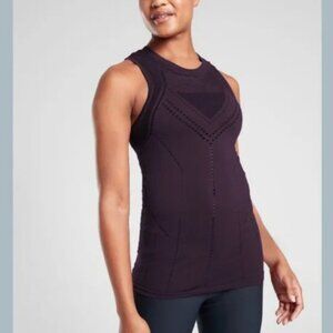 EUC Athleta Cut Out Oxygen Tank Purple/Aubergine Size XS